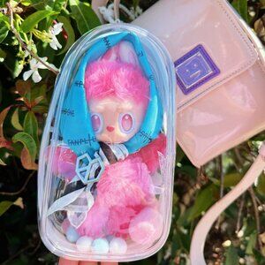 Clear & Protective Carrying Case for Labubu, Crybaby, Nendoroid & any small Doll